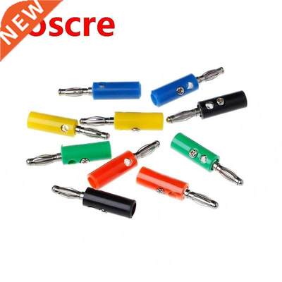 10 Pcs 5 Colors Wire Audio Speaker Cable Banana Plug Connect