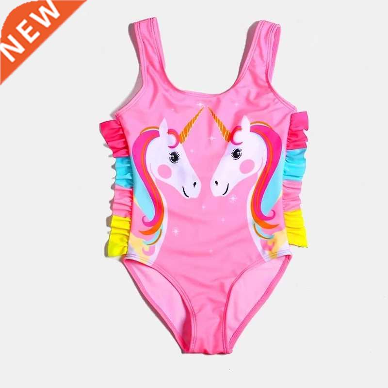 New unicorn girls swimsuits beautiful girls one-piece swimsu