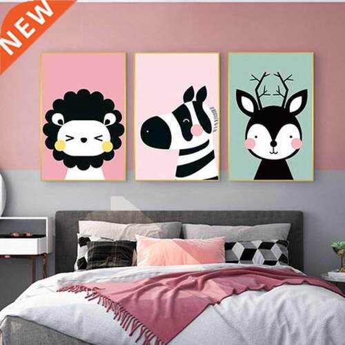 print pink ballet girl poster kindergarten wall painting gir