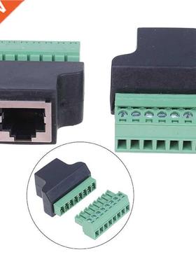 RJ45 To Screw Terminal aptor Rj45 Female To 8 Pin Connecto