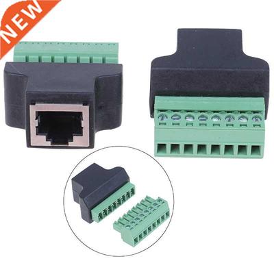 RJ45 To Screw Terminal aptor Rj45 Female To 8 Pin Connecto