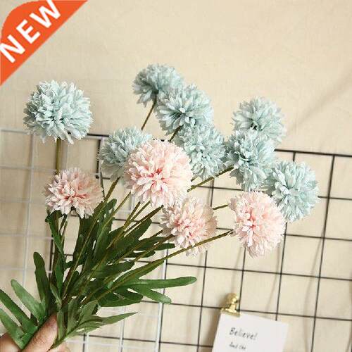 4 Heads Ping pong chrysanthemum Artificial Flowers for
