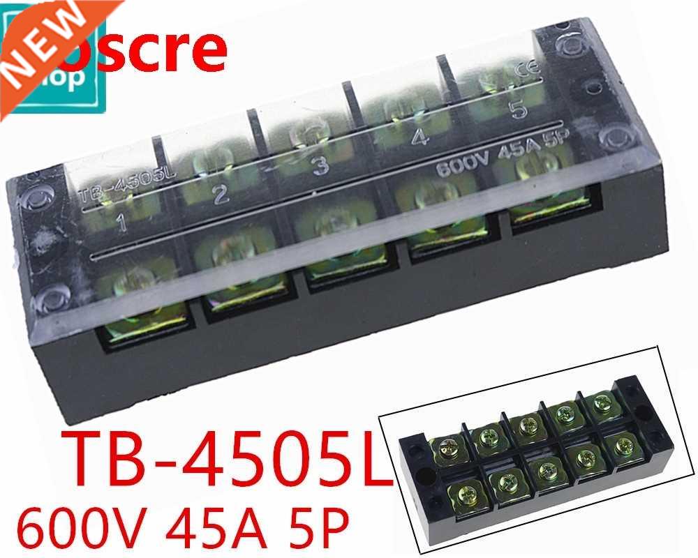 TB-4505 4505L 600V 45A 5 Position Panel Mounted Terminal Con