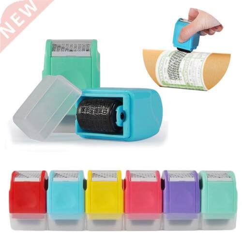 1pcs Creative Data Protection Roller Stamp Information