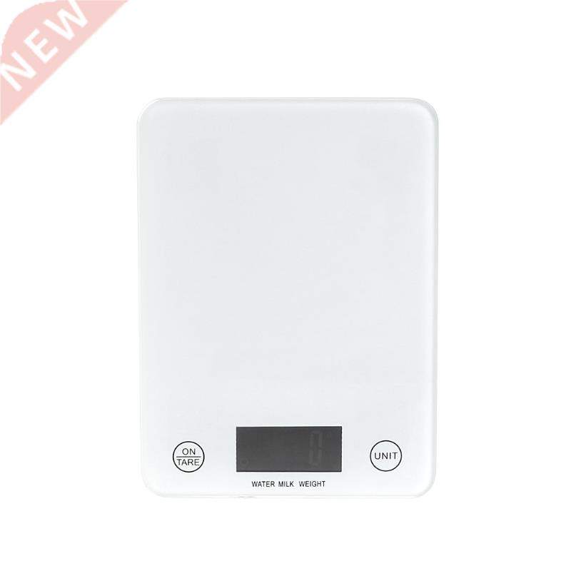 5kg 1g Kitchen Scales LCD Display Toughened Glass for Cookin