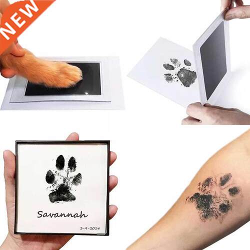 Newborn Baby Footprints Handprint Ink Pads Kits for DIY Phot