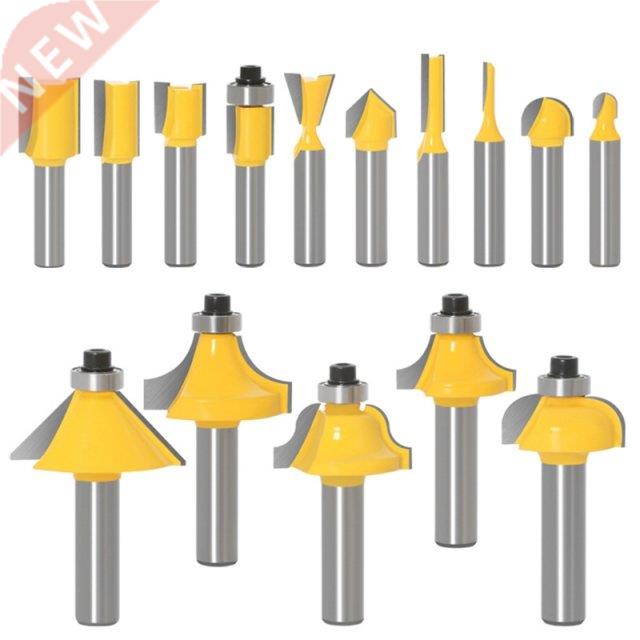 15pcs/set 8mm Shank Router Bit Trimming Milling Cutter Carbo
