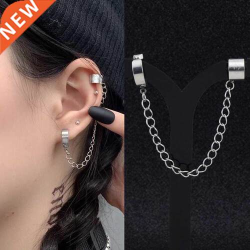 1 Piece Stainless Steel Painless Ear Clip Earrings for Men W