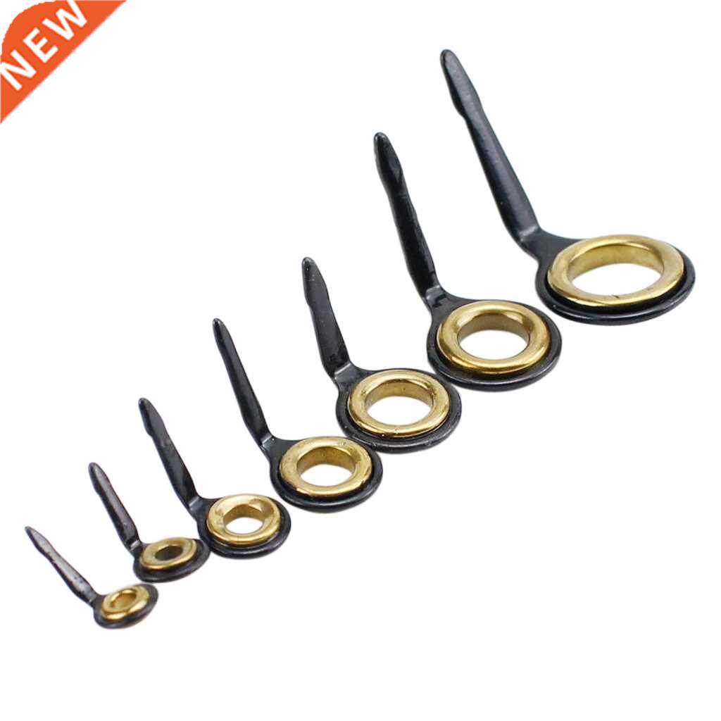10 Pcs Stainless Steel Fishing Rod Guides Ring Top Fishing R