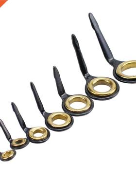 10 Pcs Stainless Steel Fishing Rod Guides Ring Top Fishing R