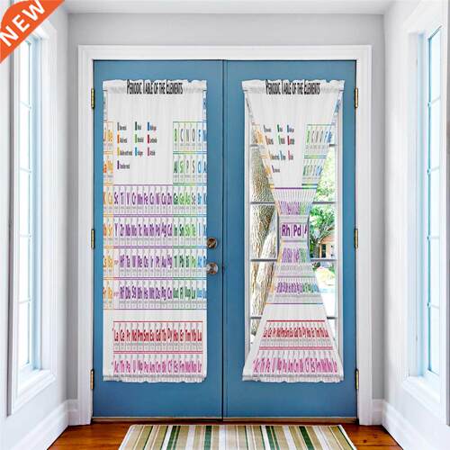 Periodic Table Of Elements Door Curtains Decor Home Bedroom