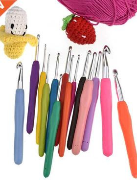 14pcs Crochet Hooks Set Big Size Soft Handle Crochet Needles
