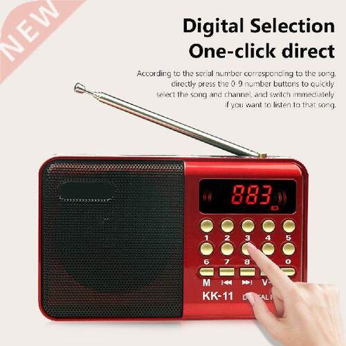 K11 Mini Portable Radio Handheld Rechargeable Digital FM