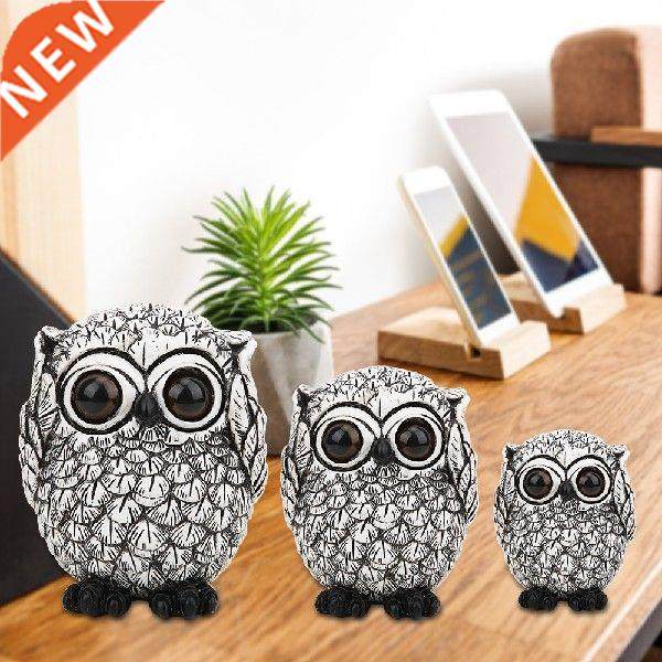 figurine ornament synthetic exquisite cute owls animal