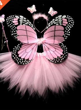 4Pcs Hot Sale Halloween Cosplay Fairy Angel Wings Insect The