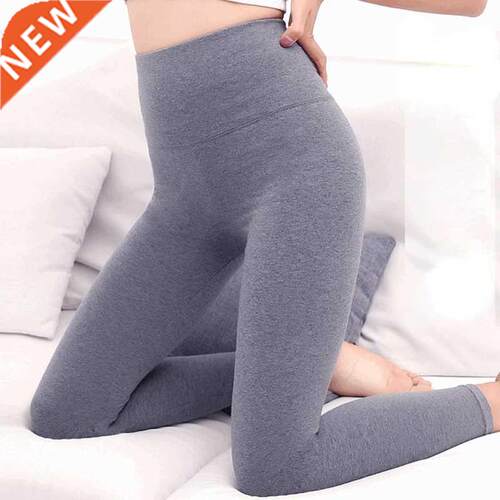 Cotton Thermal Leggings Female High Waist Thin Flexiable Fas