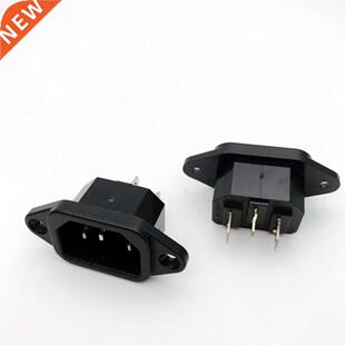 5Pcs 3P IEC 320 C14 Male Plug Panel Power Inlet Sockets Conn