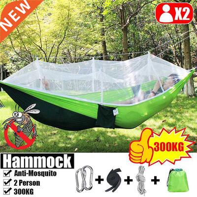 1-2 Person Outdoor Camping Hammock with Mosquito Net 300KG L