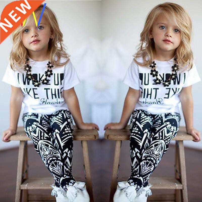 Kids Clothes Summer Girls Suits T-Shirt Long Pants for girl