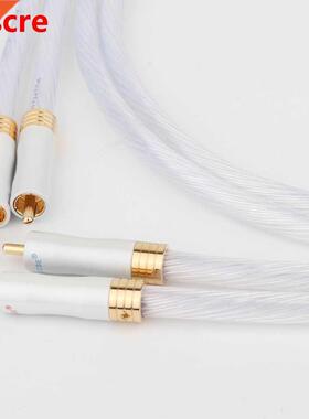 High Quality Preffair 1pair 5N Silver plated OCC RCA cable A