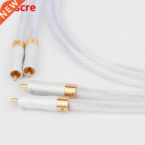 High Quality Preffair 1pair 5N Silver plated OCC RCA cable A