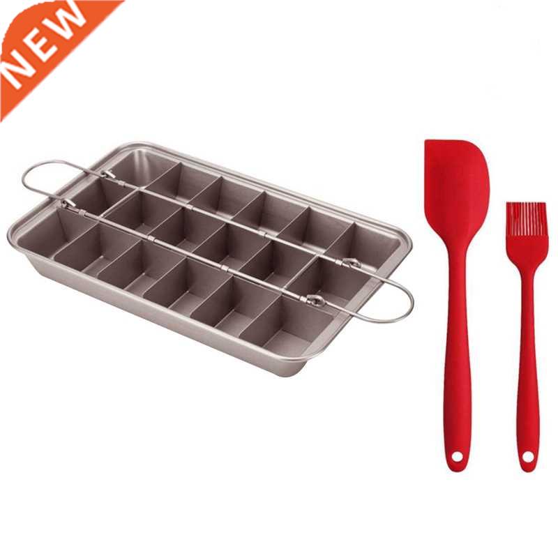 Brownie Pan with Dividers,Non-Stick Edge Brownie