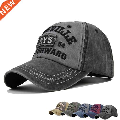 New Washed Cotton Baseball Cap For Men Embroidery Letter Cas