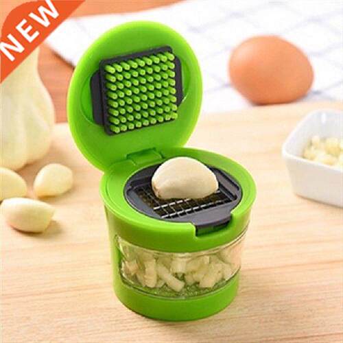 1PC Garlic Press Very Sharp Stainless Steel Blades, Inbuilt