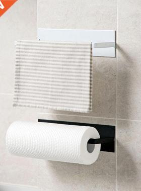 Toilet Kitchen Roll Paper Holder Stick Towel Rack for Bathro
