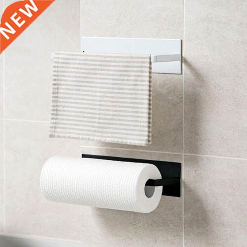 Toilet Kitchen Roll Paper Holder Stick Towel Rack for Bathro