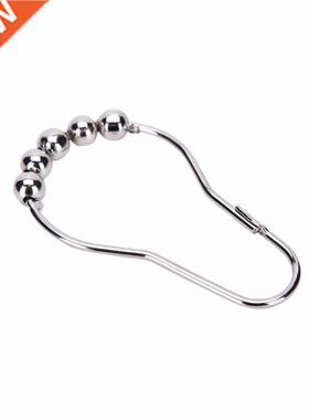 5 Roller Balls Curtain Hooks Polished Satin Nickel Ball Show