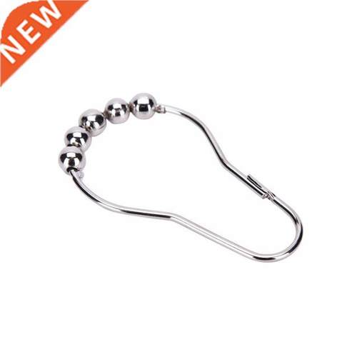 5 Roller Balls Curtain Hooks Polished Satin Nickel Ball Show