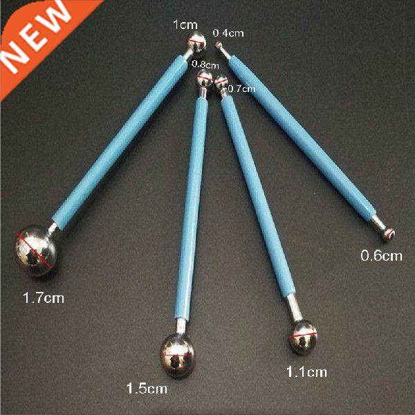 double heads  clay supplies spherical 4pcs baking