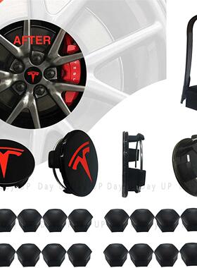Tesla Model 3 S X Wheel Center Caps Hub Caps Screw Cap Kit D