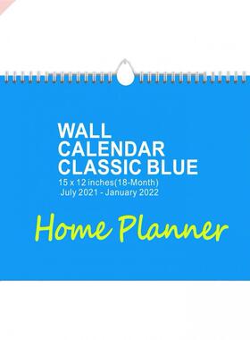 Portable Wall Calender Easy Use Paper Hanging Planning 18 Mo