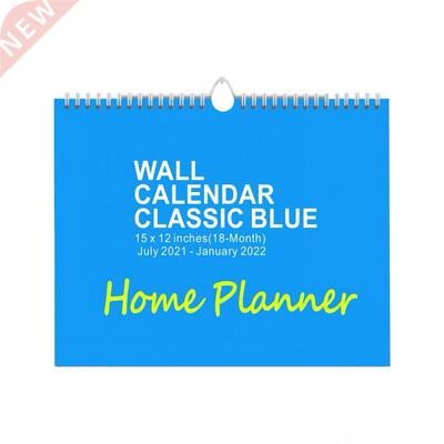 Portable Wall Calender Easy Use Paper Hanging Planning 18 Mo