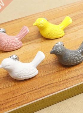 Non-drop Durable Cute Cartoon Bird Shape Drawer Pulls for