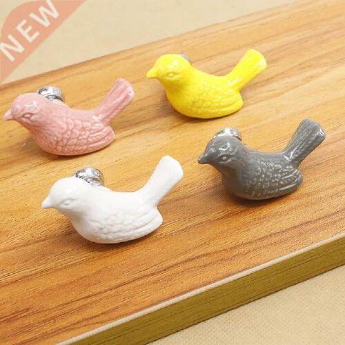Non-drop Durable Cute Cartoon Bird Shape Drawer Pulls for