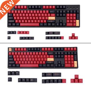 129 Keys PBT Keycp Set Dye-Subbed Cherry Profile Red Smur