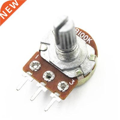 10pcs WH148 B100K Linear Potentiometer 15mm Shaft With Nuts