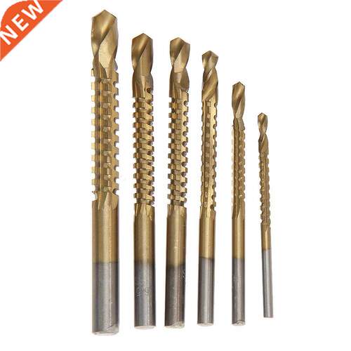 6Pcs HSS Speed Steel Min Titanium Coated HSS Speed Steel Dri