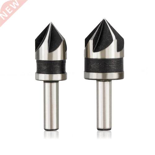 2pcs 5 Flutes HSS Countersink Drill Bit for Wood 82 Degree C