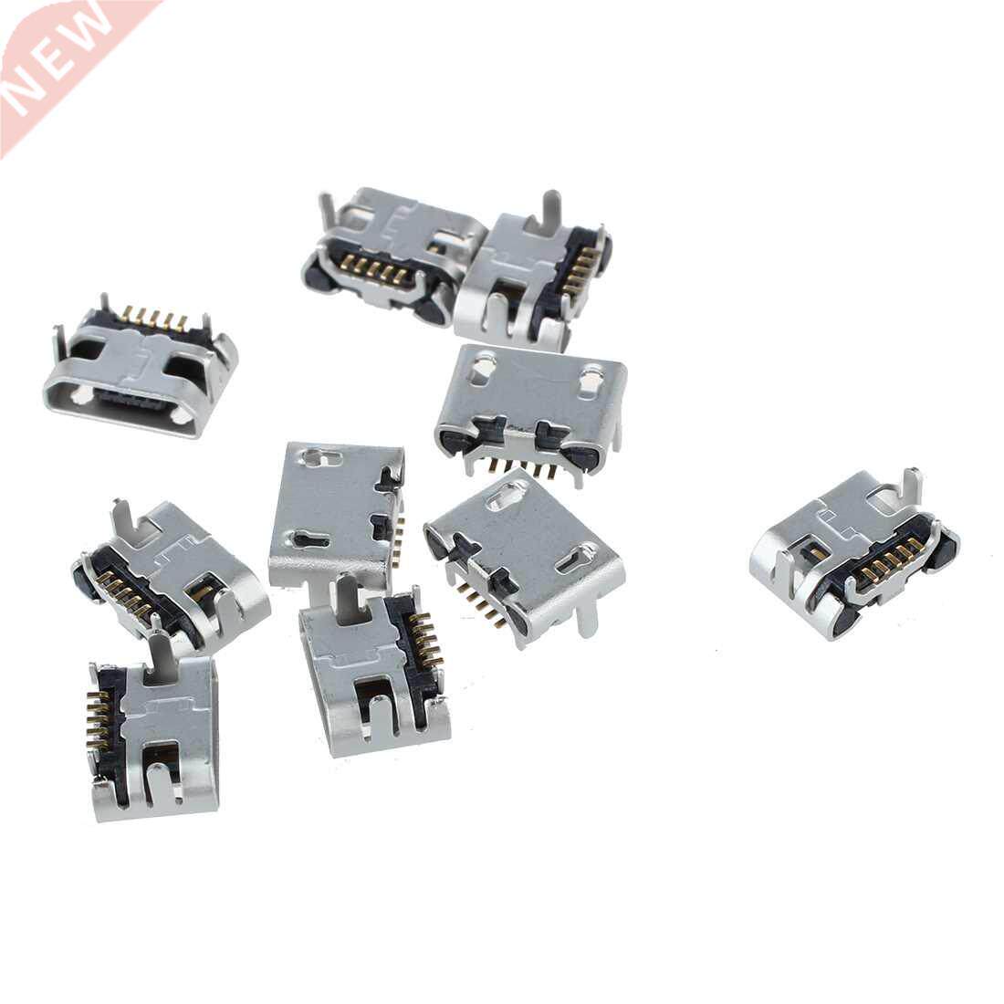 10 Pcs Type B Micro USB Female 5 Pin Jack Port Socket Connec