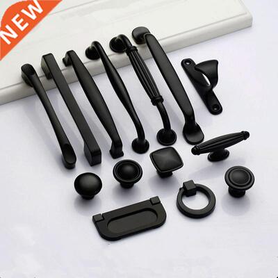 Black Handles for Furniture Cabinet Knobs and Handles Kitche