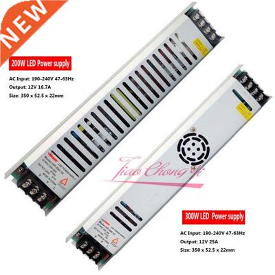 led power supply DC12V 200W 300W AC190-240V Lighting Transfo