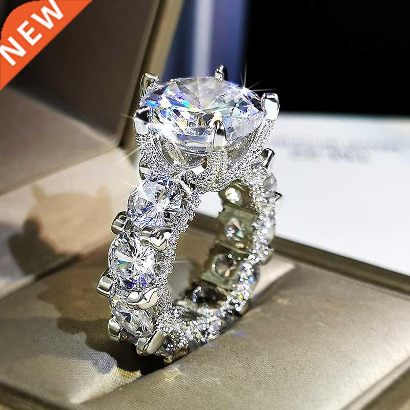 Top Design 925 Stamp Ring For Propose Wedding Engagement Rin
