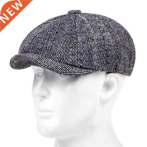 2022 Retro Octagonal Hat All-match British Newsboy Hat Men a