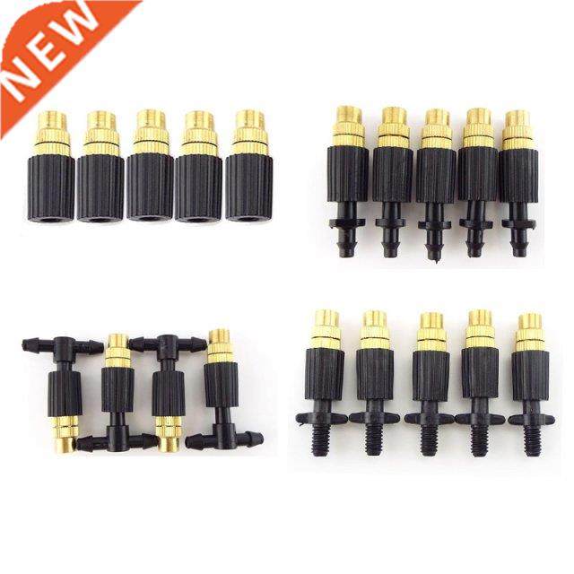 10pcs 4/7mm Hose Misting Brass Nozzle Micro Drip Irrigation