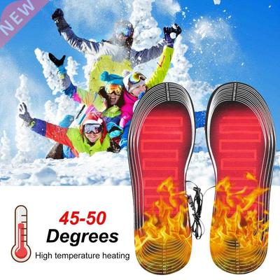 USB Heated Insoles Foot Warming Pad Feet Warmer Sock Pad