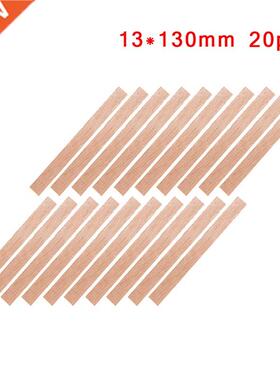 20 PCS Handmade Candle Wood Wick with Sustainer Tab Wax Wick